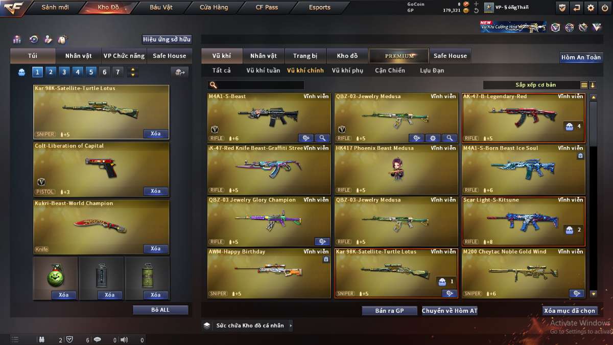 shop acc cf uy tin gia re